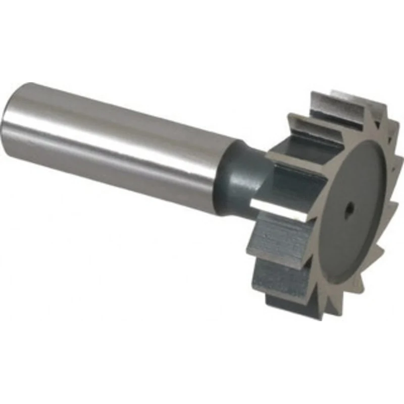 Value Collection ANSI 1211 (Old Std # F) 1-3/8 Cut Diam, 3/8 Cut Width, 1/2 Shank, Straight-Tooth Woodruff Keyseat Cu...